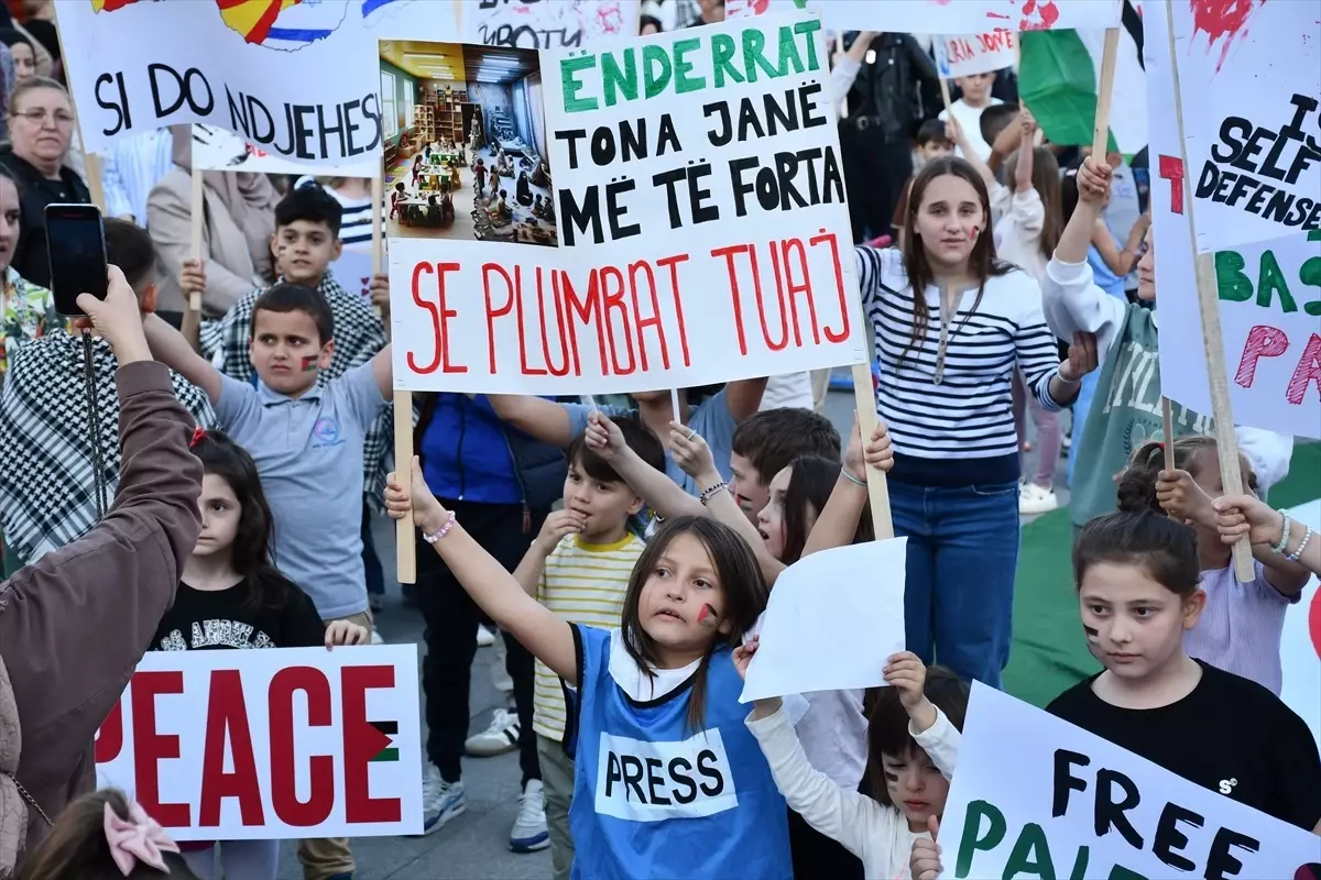Kalkandelen’de Gazze’ye Dayanak Gösterisi