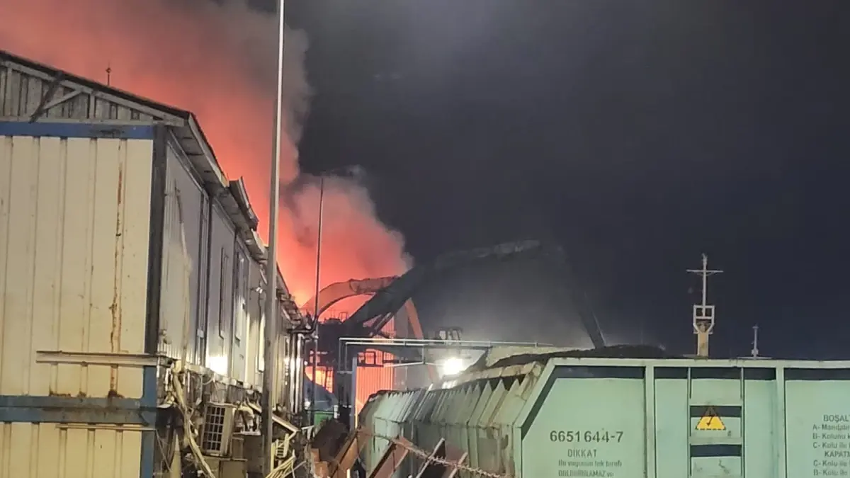 Zonguldak’ta Vinçte Yangın