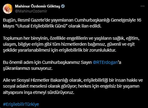 16 Mayıs “Ulusal Erişilebilirlik Günü” ilan edildi