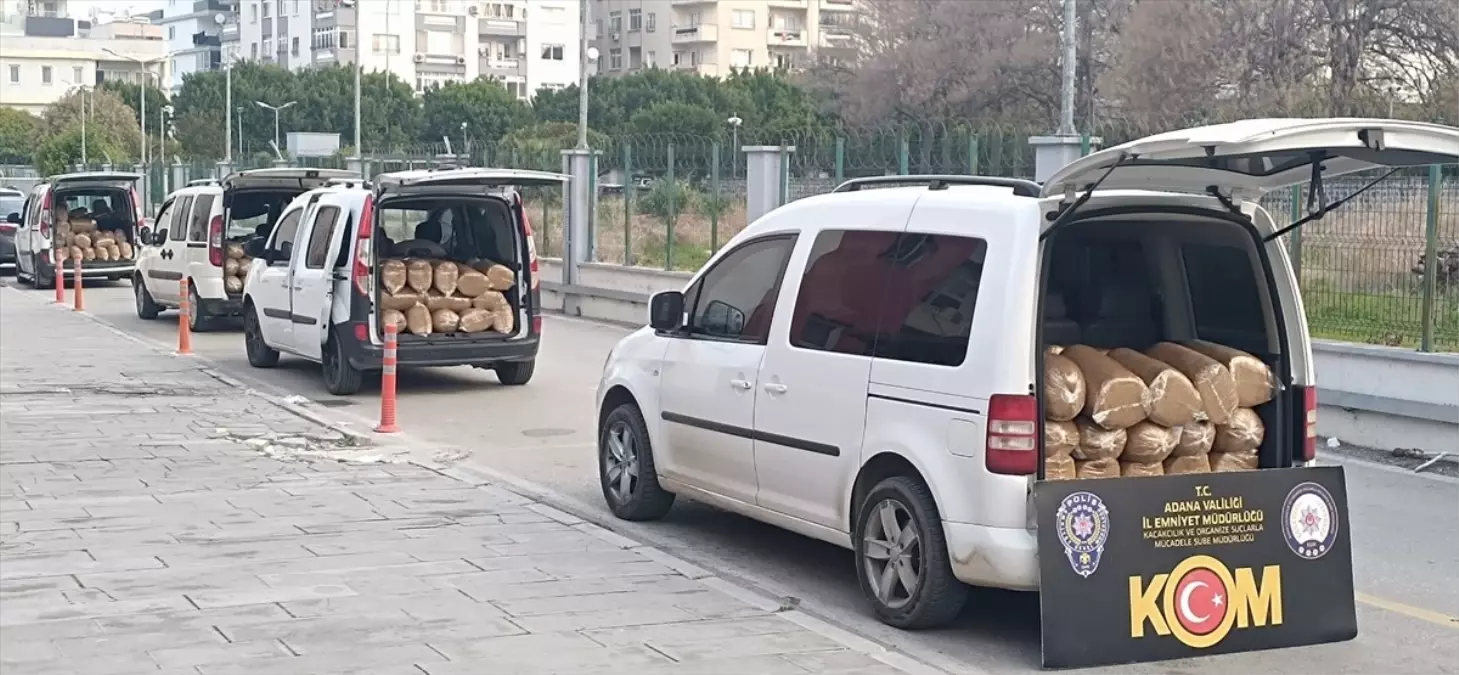 Adana’da 2 Ton Kaçak Tütün Ele Geçirildi