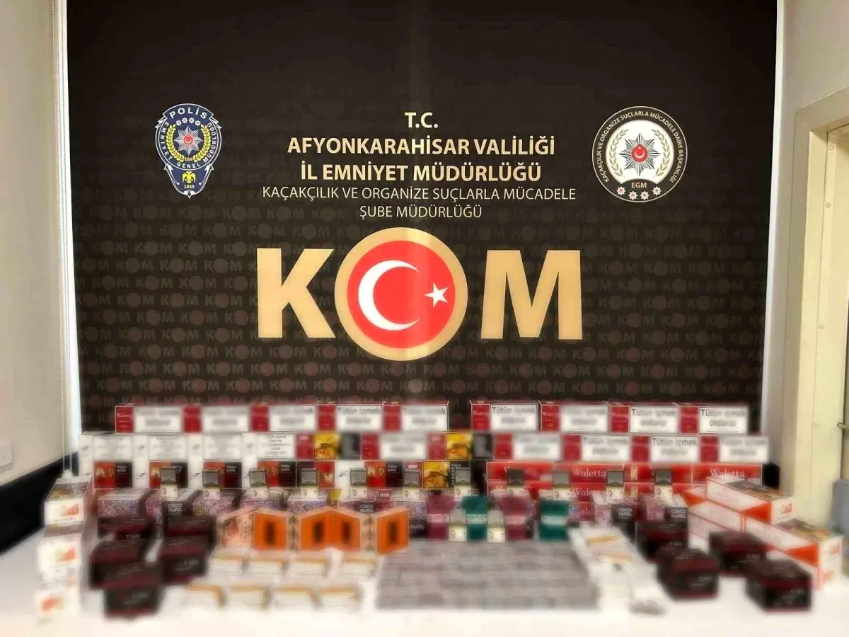 Afyon’da Kaçak Sigara Operasyonu