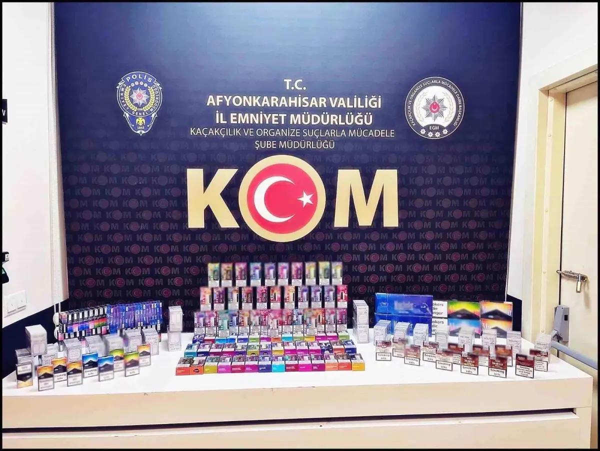 Afyonkarahisar’da Kaçak Sigara Operasyonu
