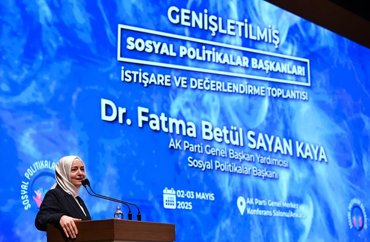 AK Parti Genel Lider Yardımcısı Kaya, Genişletilmiş Toplumsal Siyasetler Liderleri Toplantısı’nda konuştu Açıklaması