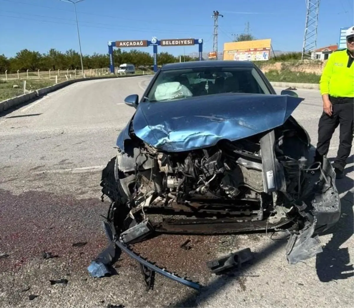 Akçadağ’da Trafik Kazası: 1 Yaralı