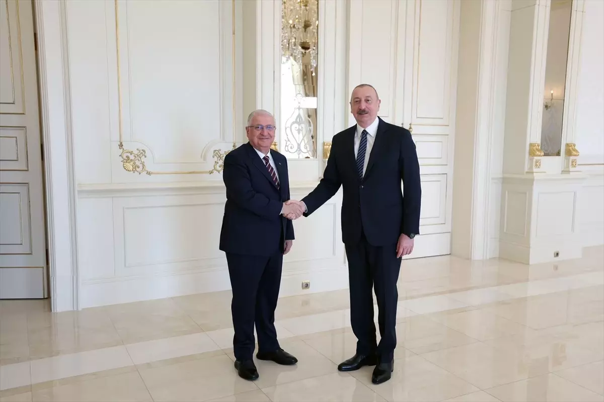 Aliyev, Bakan Güler’i Kabul Etti