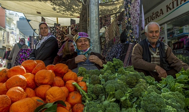 Bahar ayında çilek ve domates dorukta