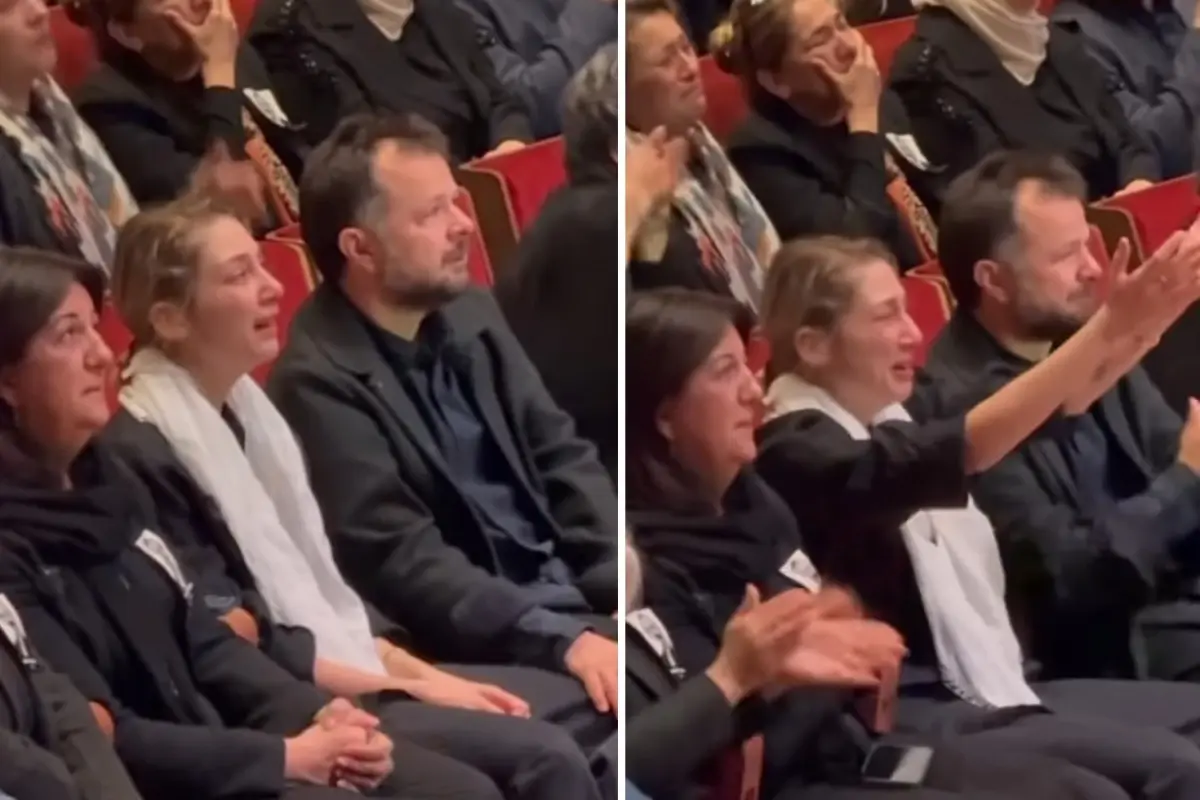 Başkan’ın kızı ekranda babasını görünce gözyaşlarına boğuldu