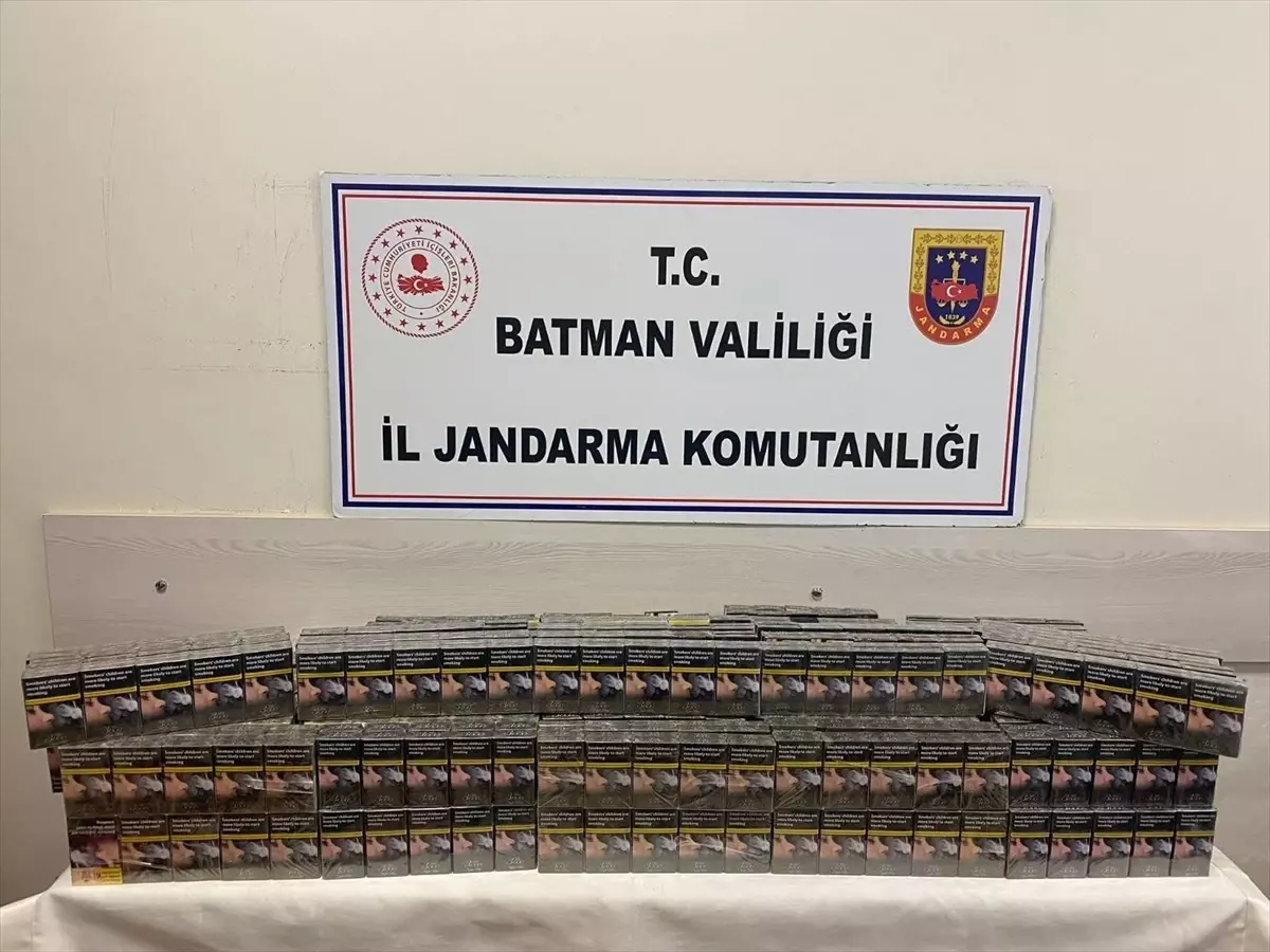 Batman’da Gümrük Kaçağı Sigara Ele Geçirildi