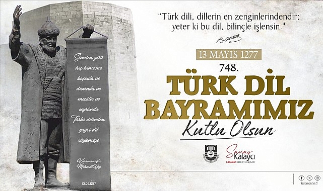 Belediye Başkanı Savaş Kalaycı’nın Türk Lisan Bayramı ve Yunus Emre’yi Anma Aktiflikleri Bildirisi