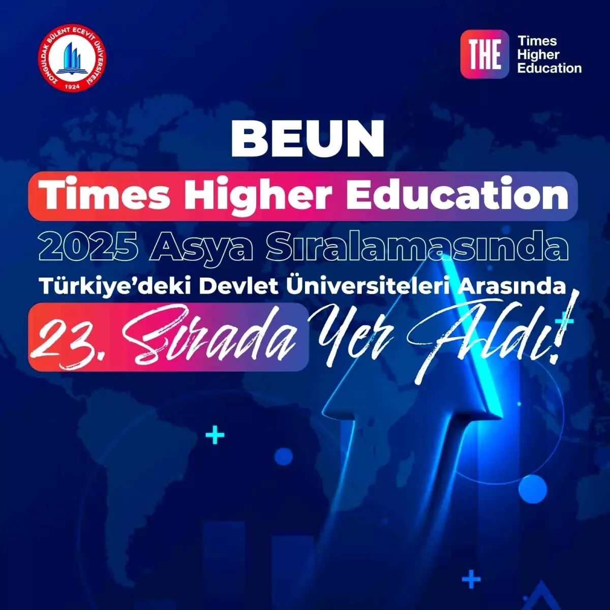 BEUN, Asya Üniversiteleri Sıralaması’nda 23. Sırada