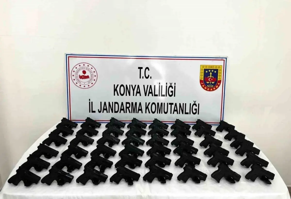 Beyşehir’de 48 Ruhsatsız Tabanca Ele Geçirildi