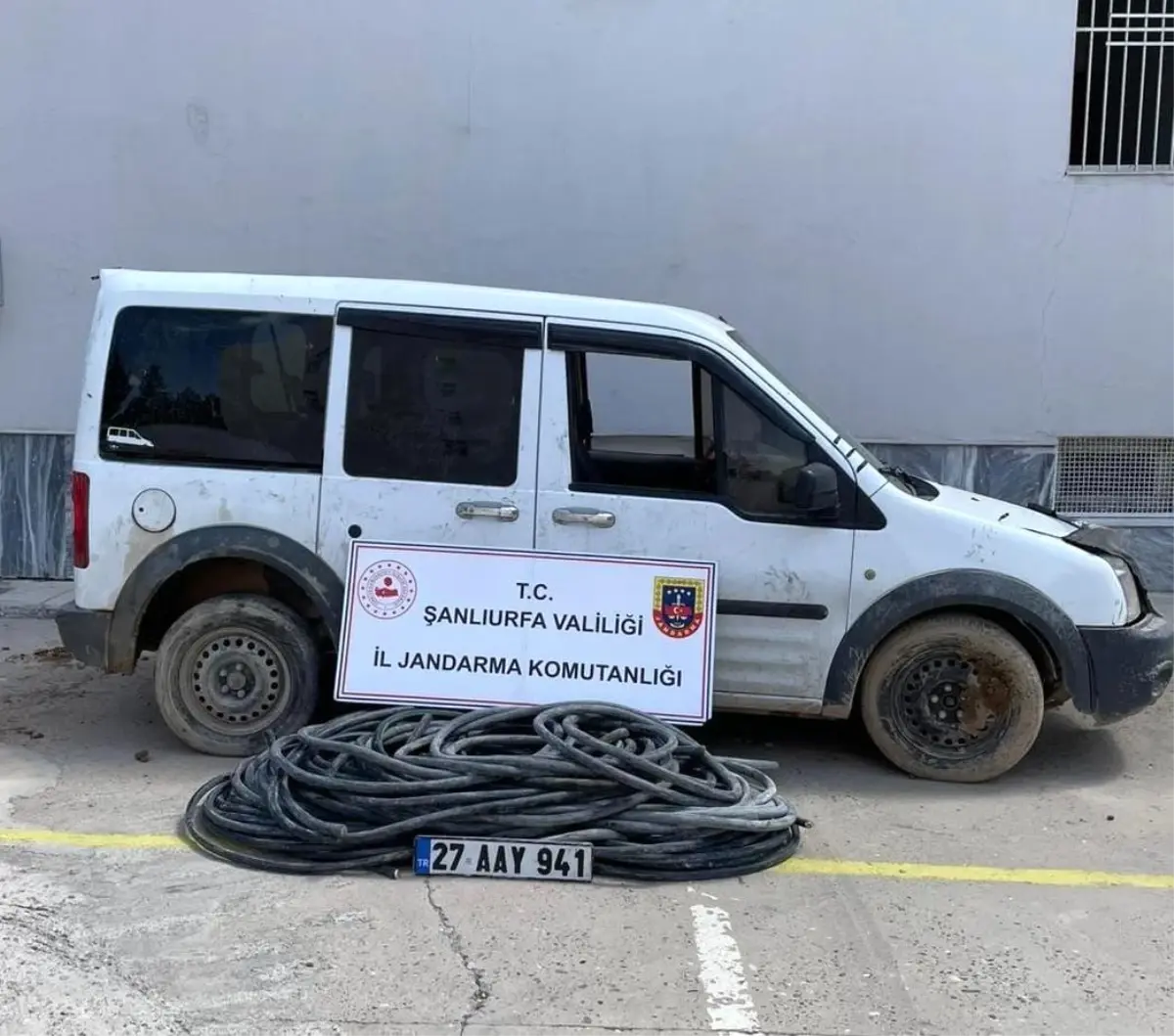 Birecik’te Çalınan Kablo Bulundu