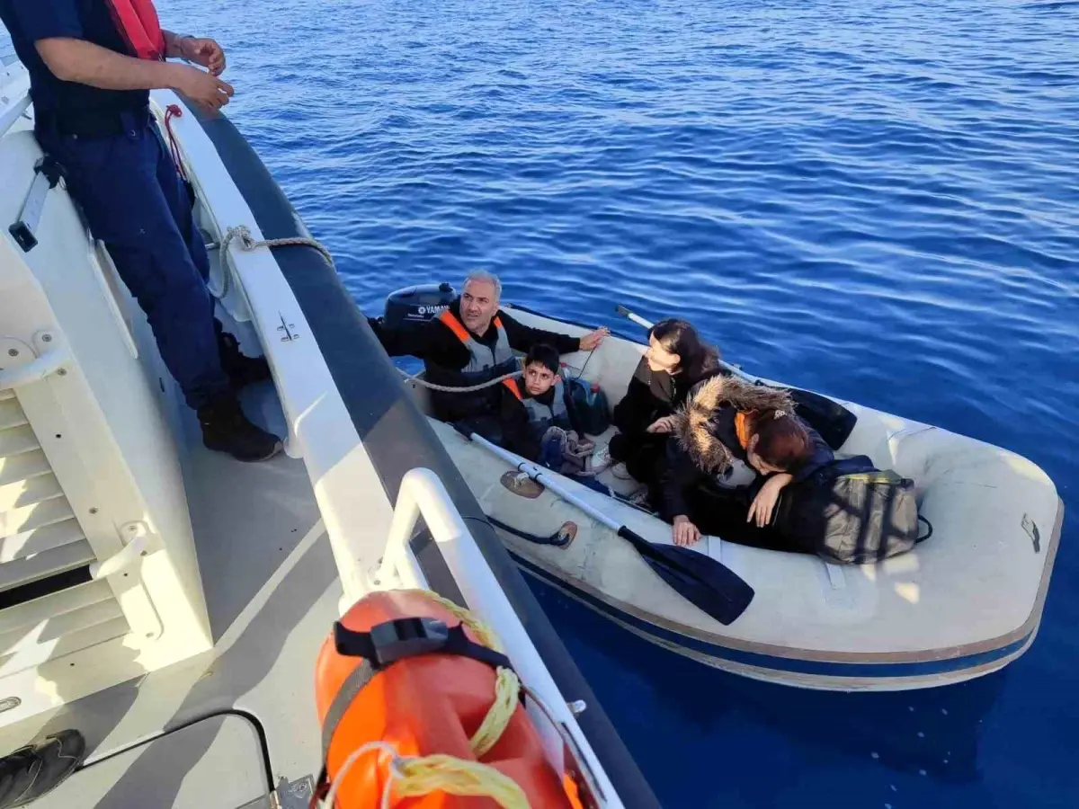 Bodrum Açıklarında 4 Sistemsiz Göçmen Yakalandı