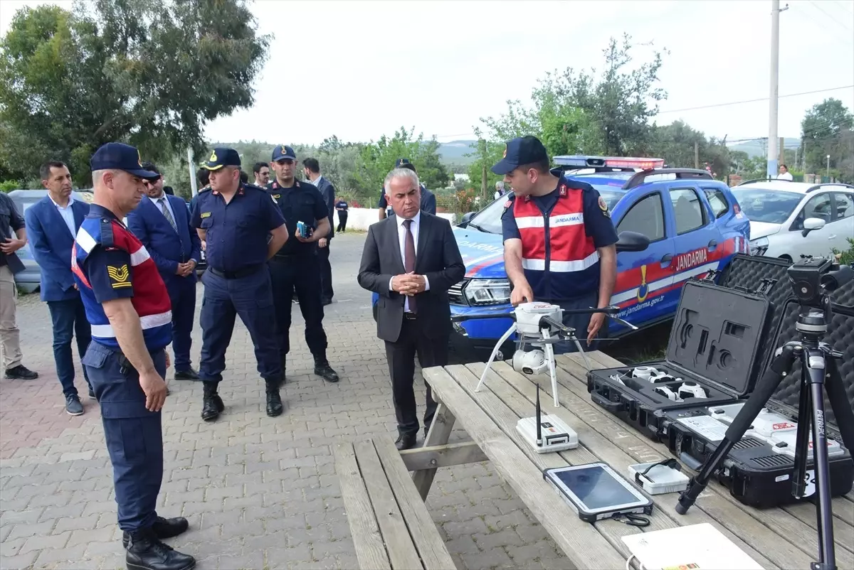 Bodrum’da Orman Yangınlarına Havadan Kontrol