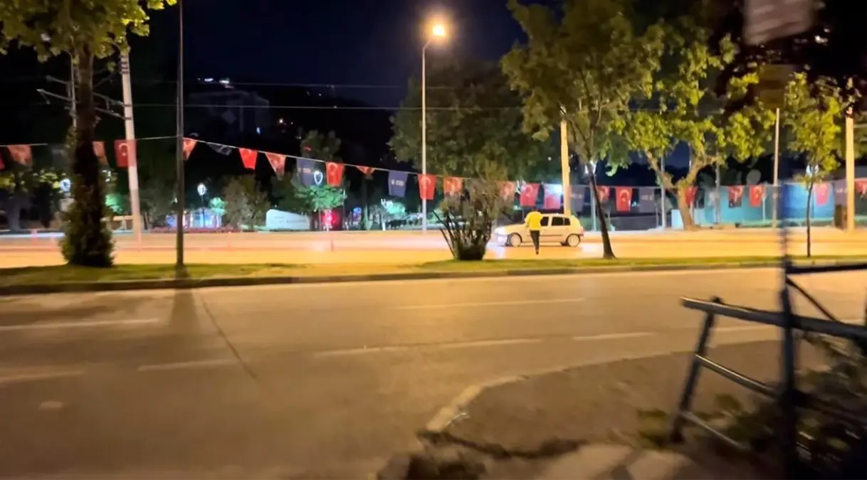 Bursa’da Alkollü Şoför Polisi Görünce Gazladı