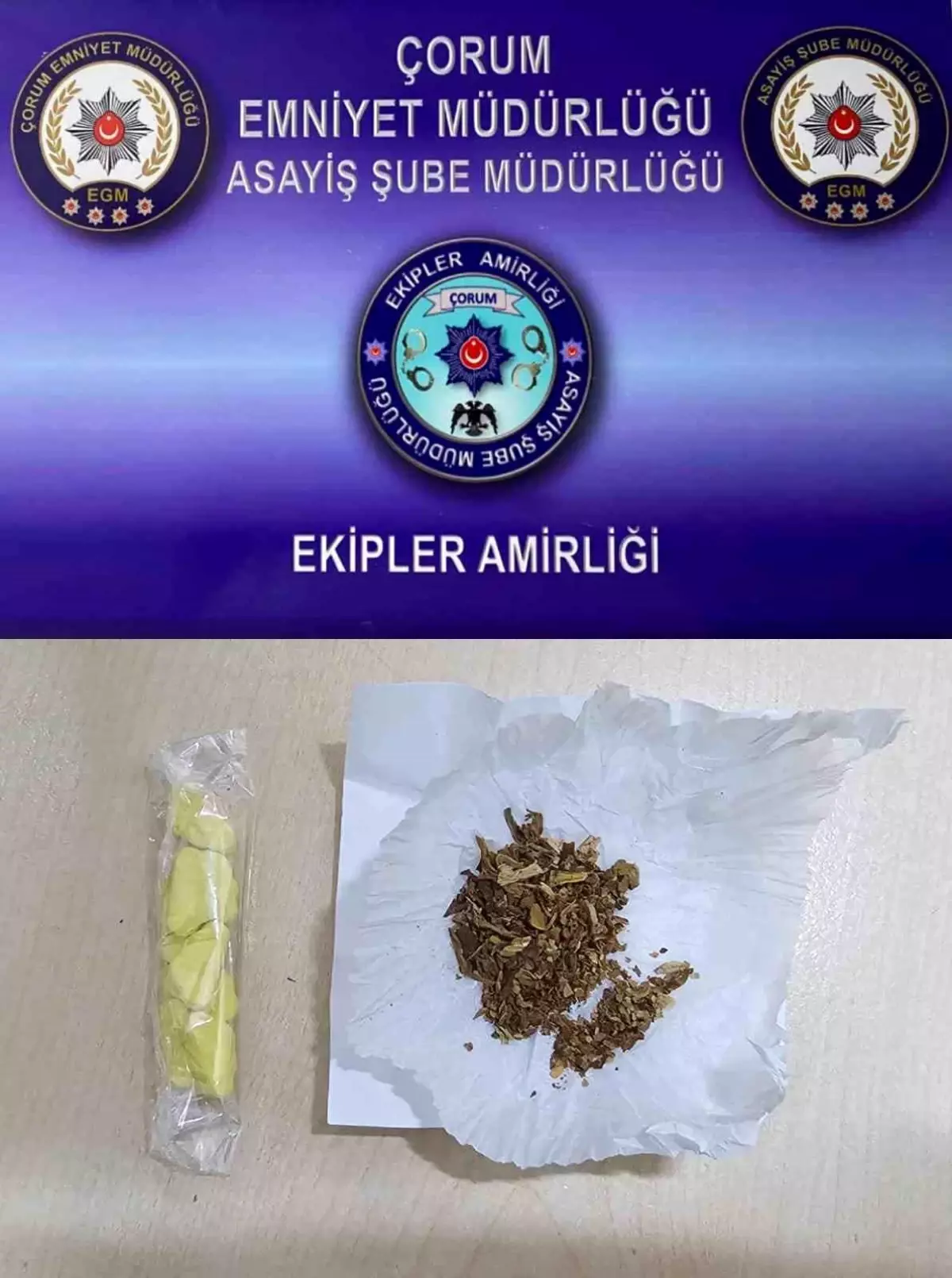 Çorum’da uyuşturucu ve silah operasyonu