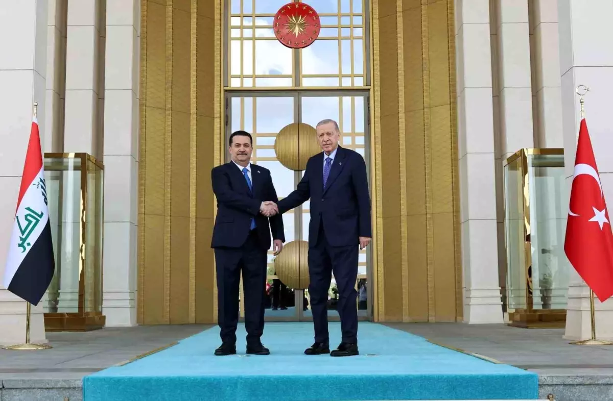 Cumhurbaşkanı Erdoğan, Irak Başbakanı Sudani’yi resmi merasimle karşıladı