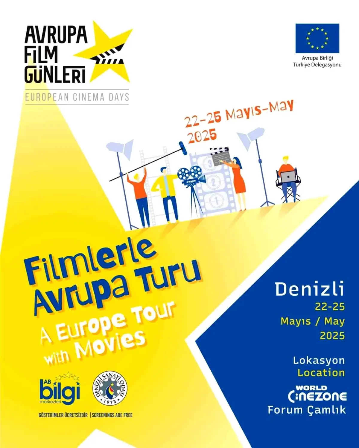 Denizli’de Avrupa Sinema Günleri Başlıyor
