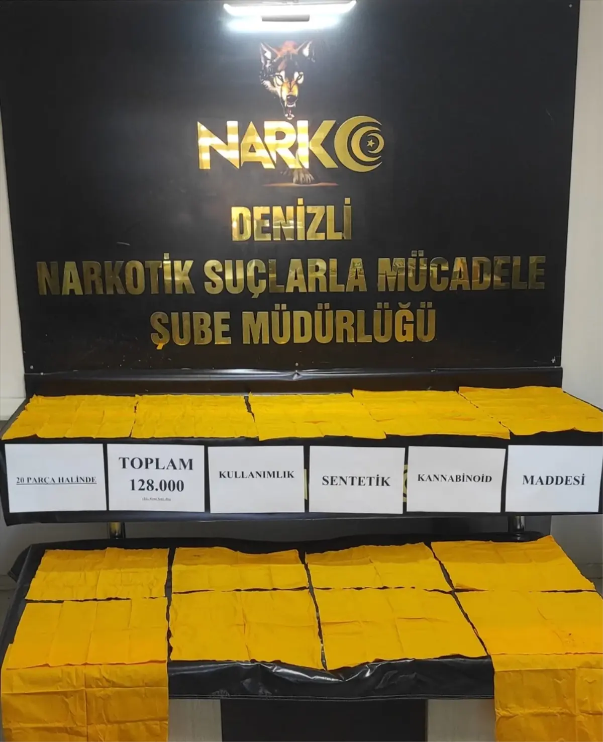 Denizli’de Uyuşturucu Baskını: 128 Bin Kullanımlık Ele Geçirildi