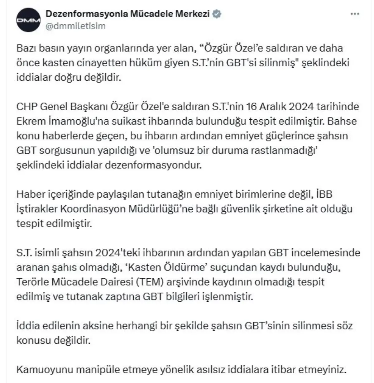 Dezenformasyon Açıklaması