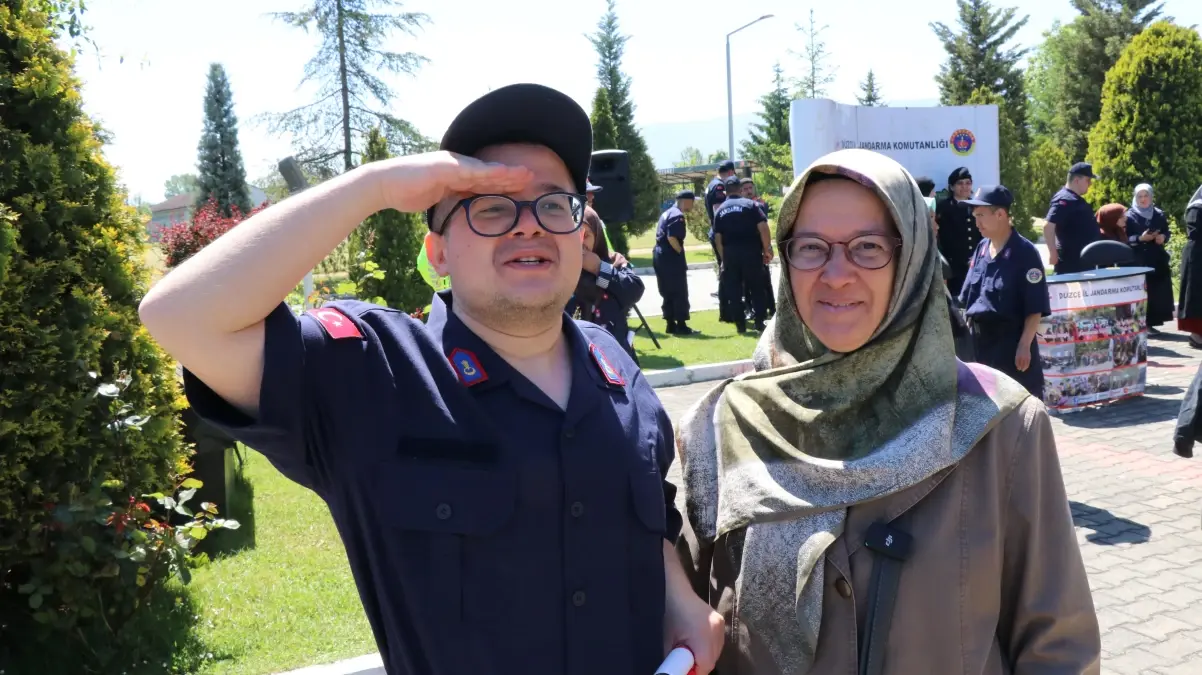 Düzce’de Engelli Bireylere Temsili Askerlik Törünü