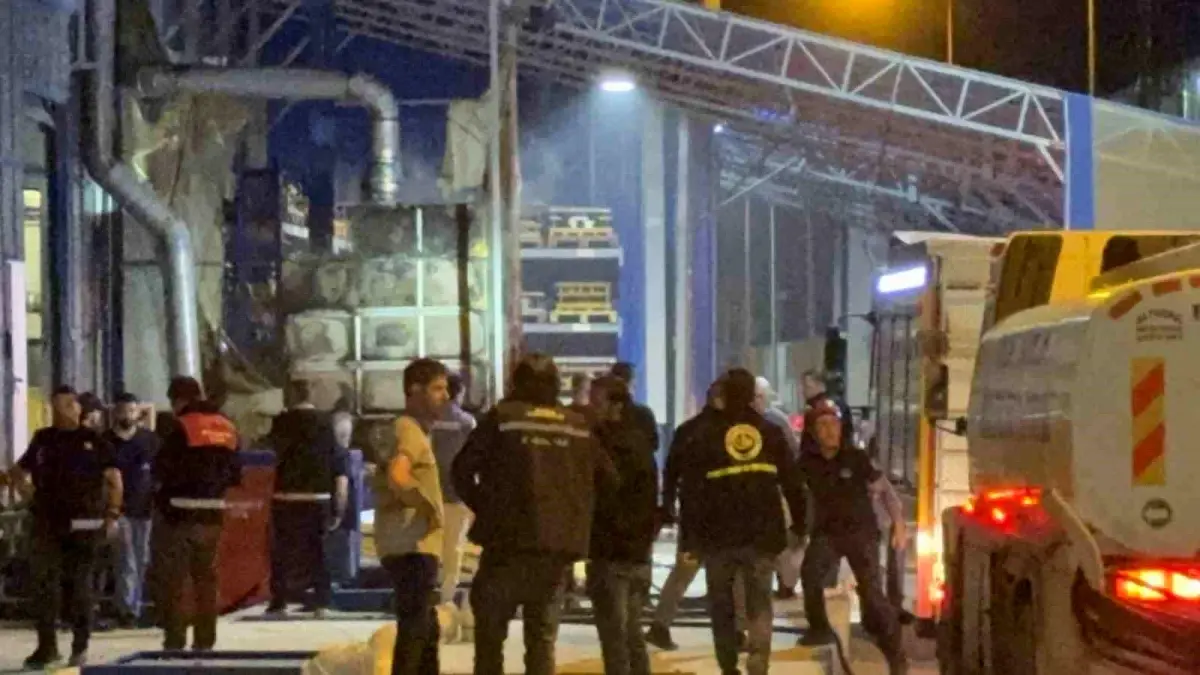 Düzce’de Fabrikada Yangın