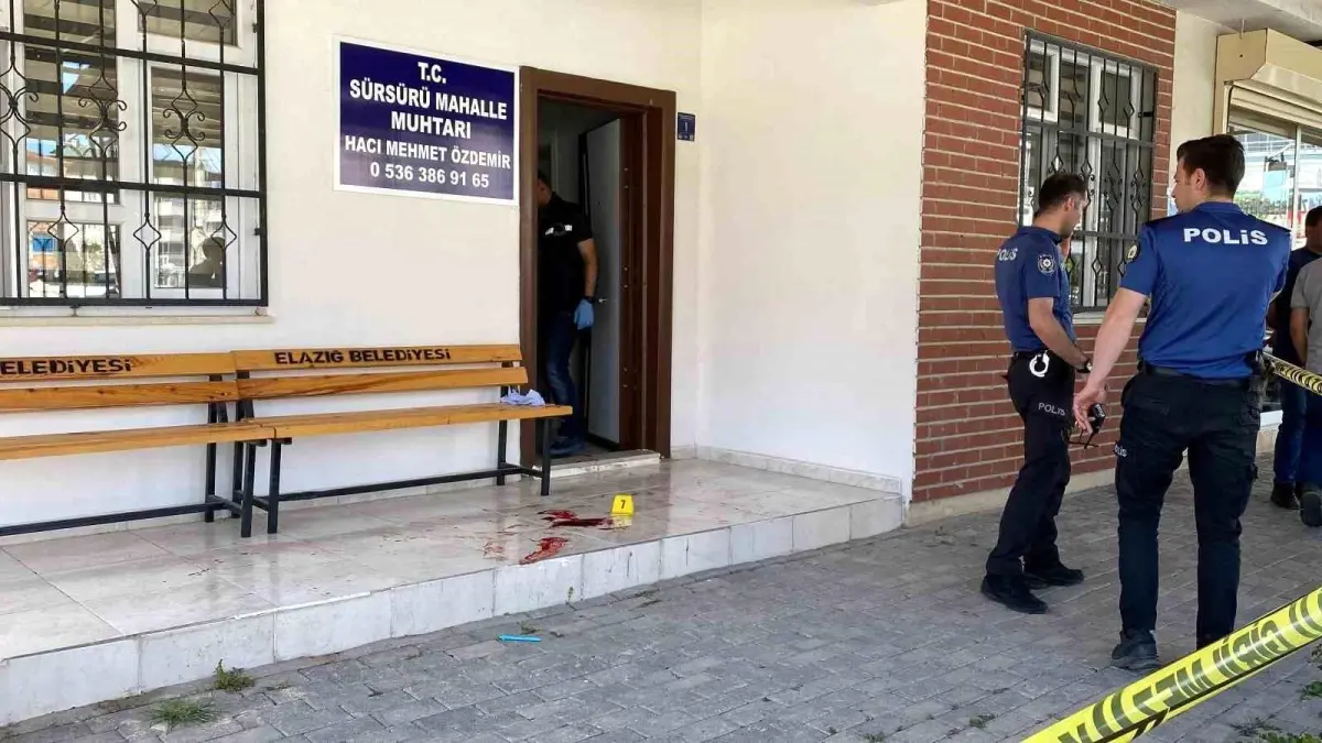 Elazığ’da Muhtara Silahlı Atak