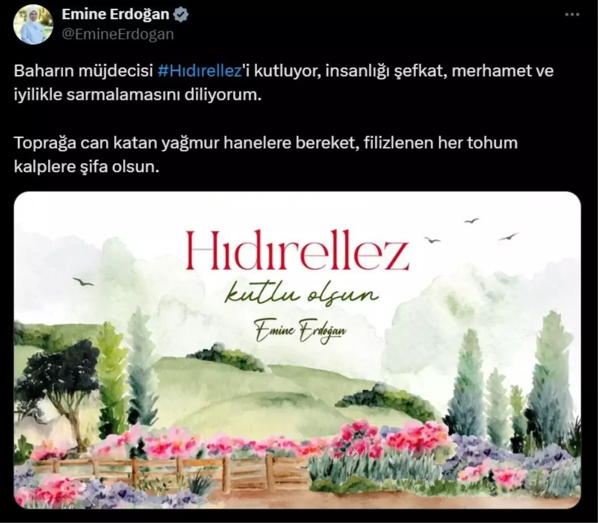 Emine Erdoğan Hıdırellez’i Kutladı
