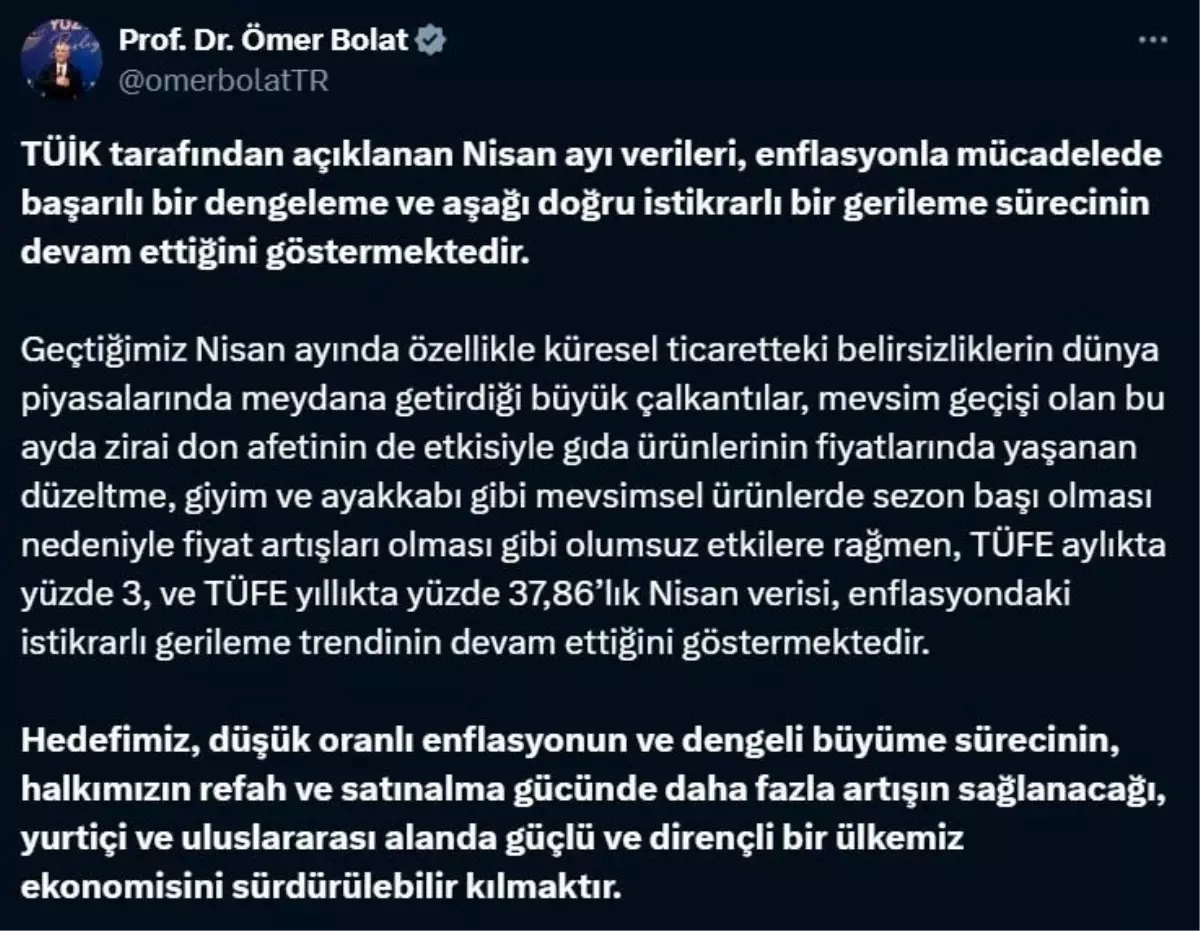 Enflasyonda İstikrarlı Gerileme Devam Ediyor