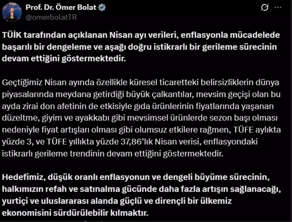 Enflasyonla Gayrette İstikrarlı Gerileme