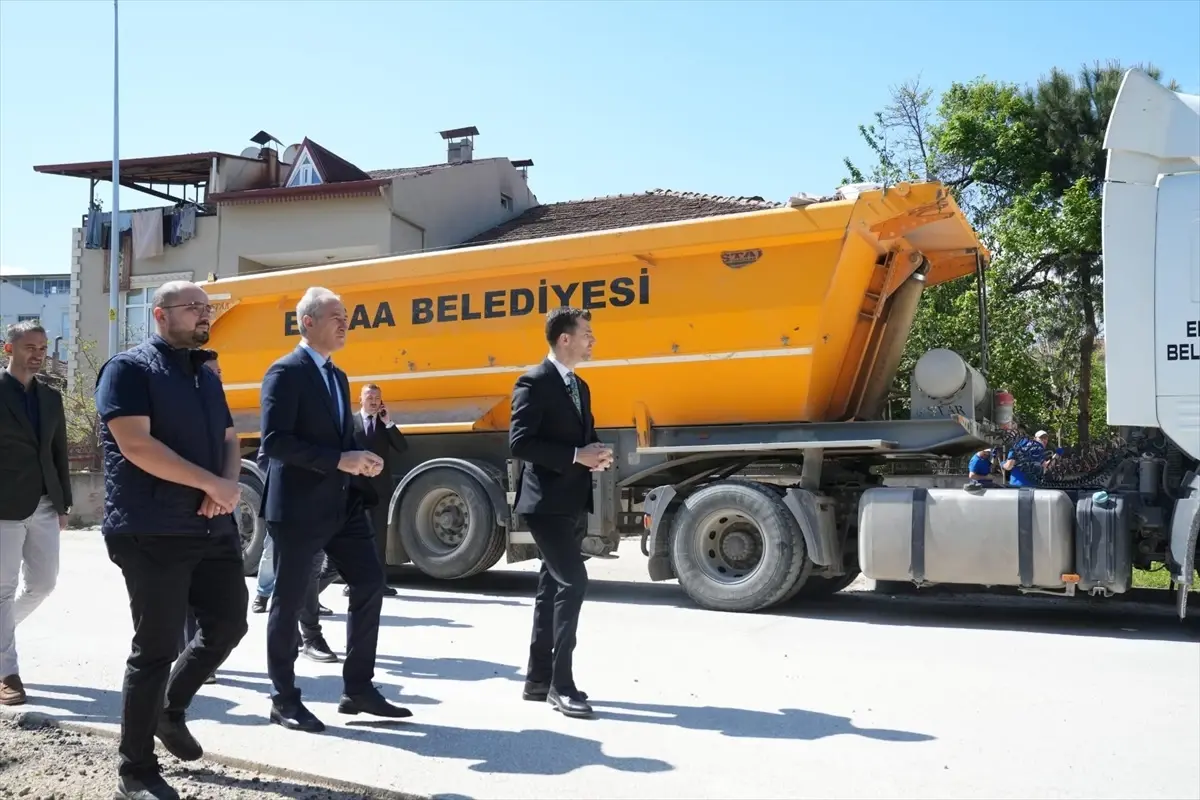 Erbaa’da Cadde Yenileme Çalışmaları Devam Ediyor