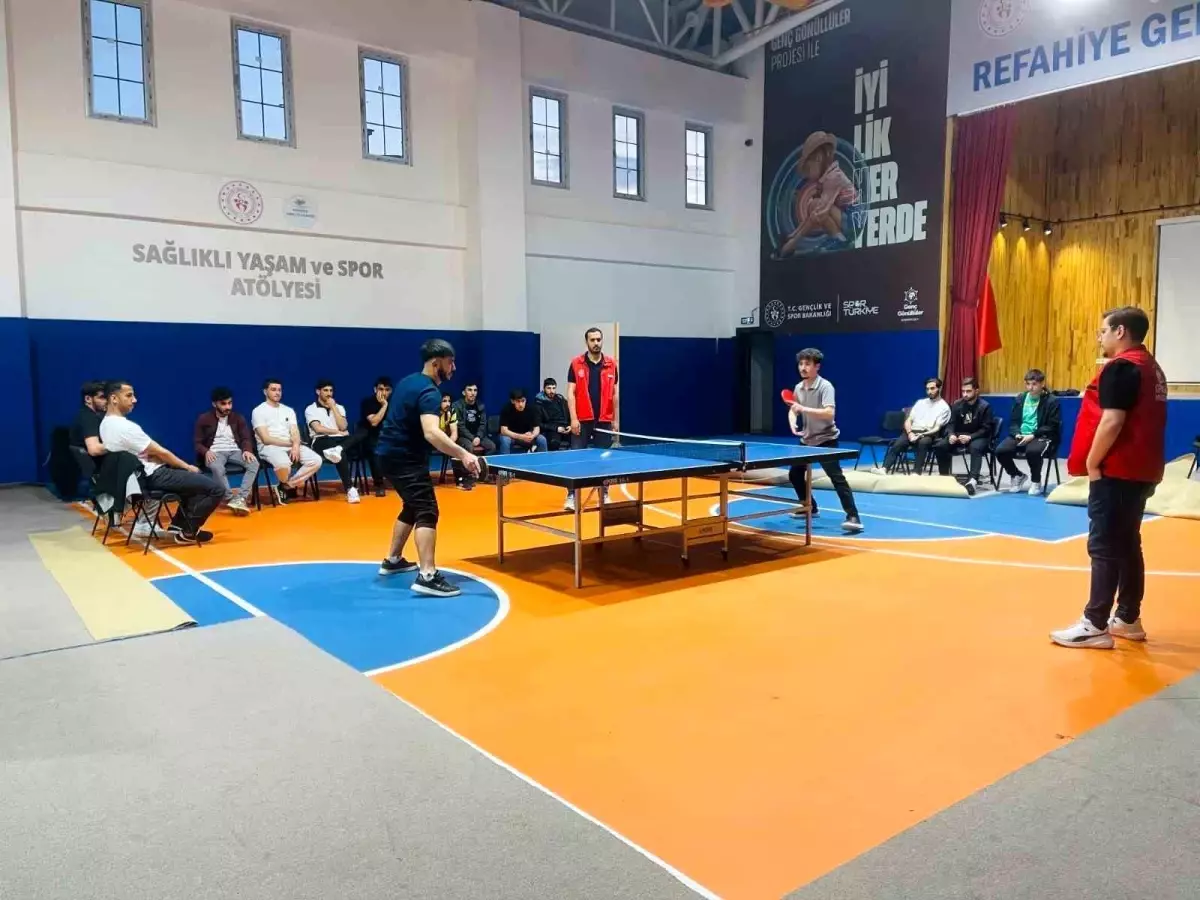 Erzincan’da Gençlik Haftası Masa Tenisi Turnuvası