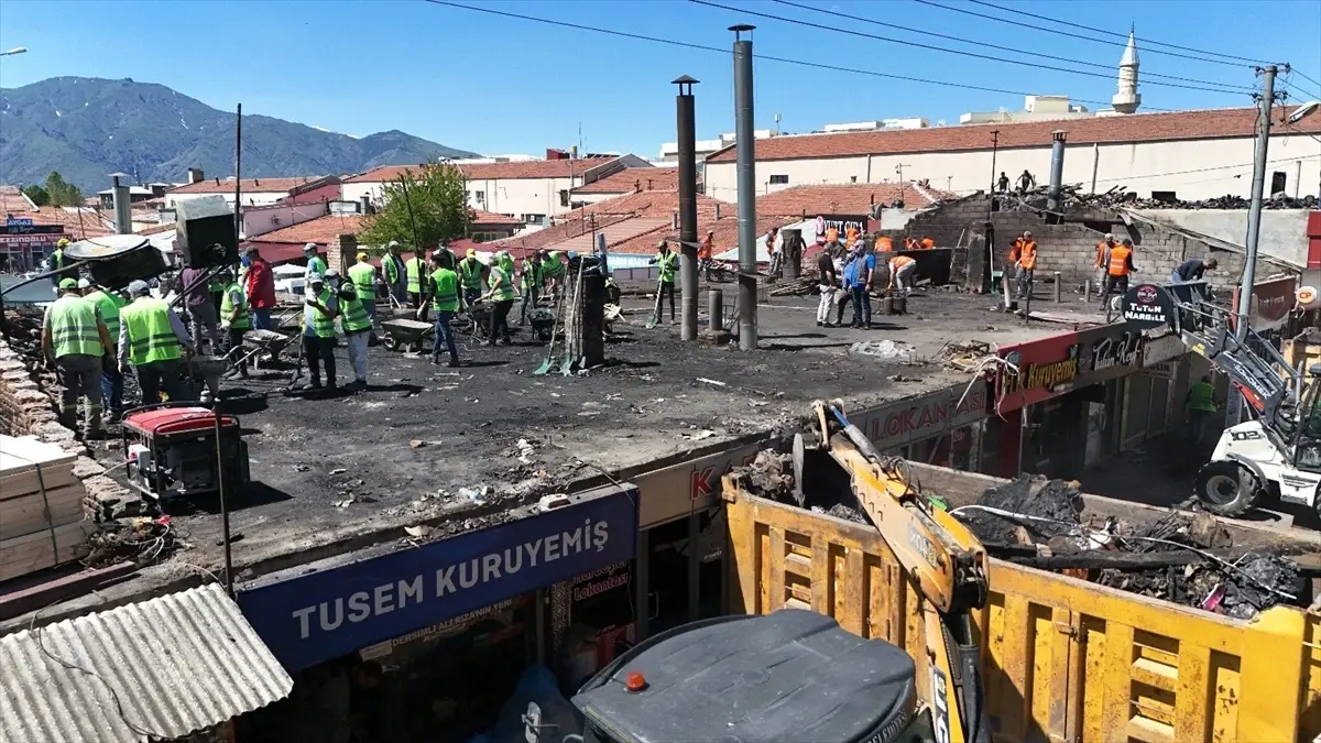 Erzincan’da Yangın Sonrası Esnaf Ziyareti