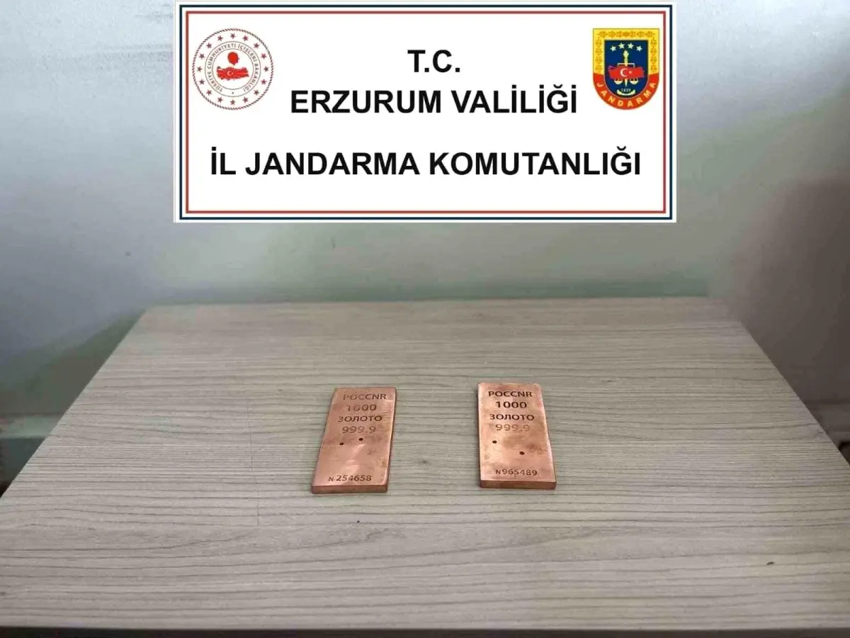 Erzurum’da Düzmece Altın Operasyonu