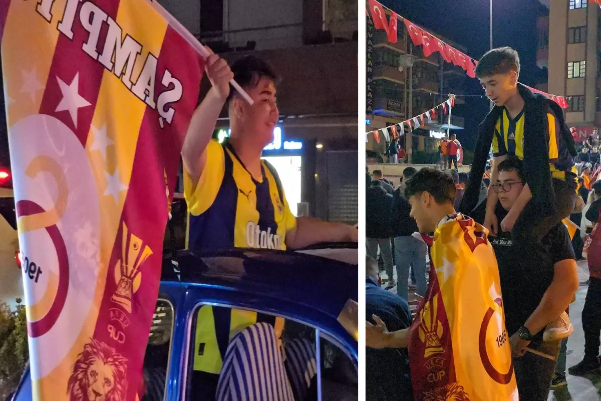 Fenerbahçe forması ile Galatasaray’ın şampiyonluğunu kutladılar