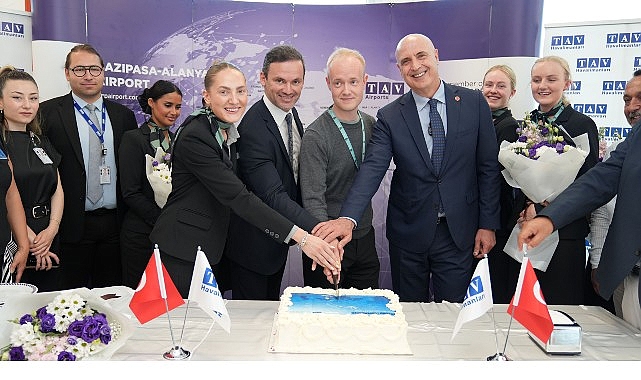 Gazipaşa-Alanya Havalimanı, Copenhagen Air Taxi’nin birinci uçuşunu karşıladı