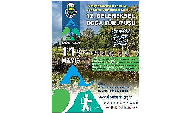 İnegöl Belediyesi’nden 19 Mayıs Tabiat Yürüyüşü aktifliğine davet