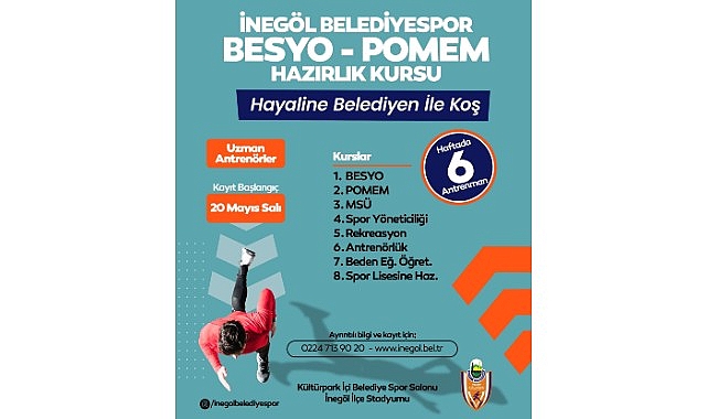 İnegöl Belediyesi’nden Gençlere Dayanak: “Hayaline Belediyen İle Koş”