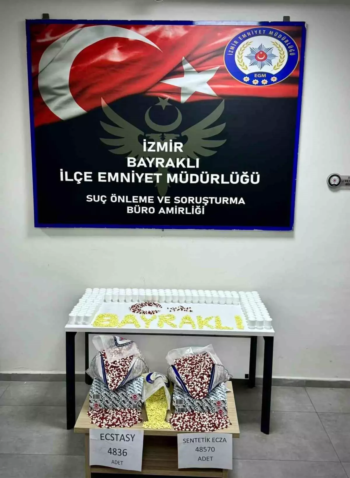 İzmir’de Uyuşturucu Operasyonu: 48 Bin Sentetik Hap Ele Geçirildi
