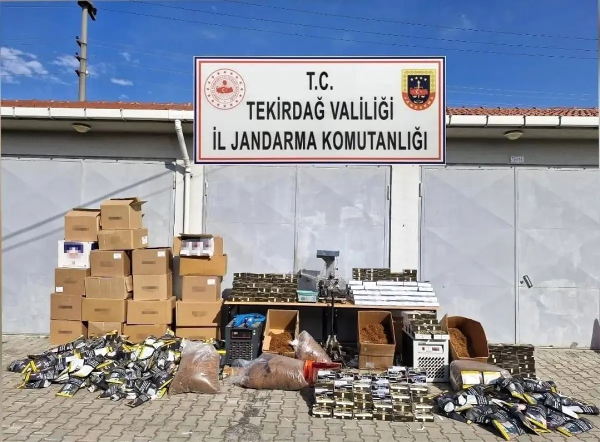 Kapaklı’da Kaçak Makaron Operasyonu