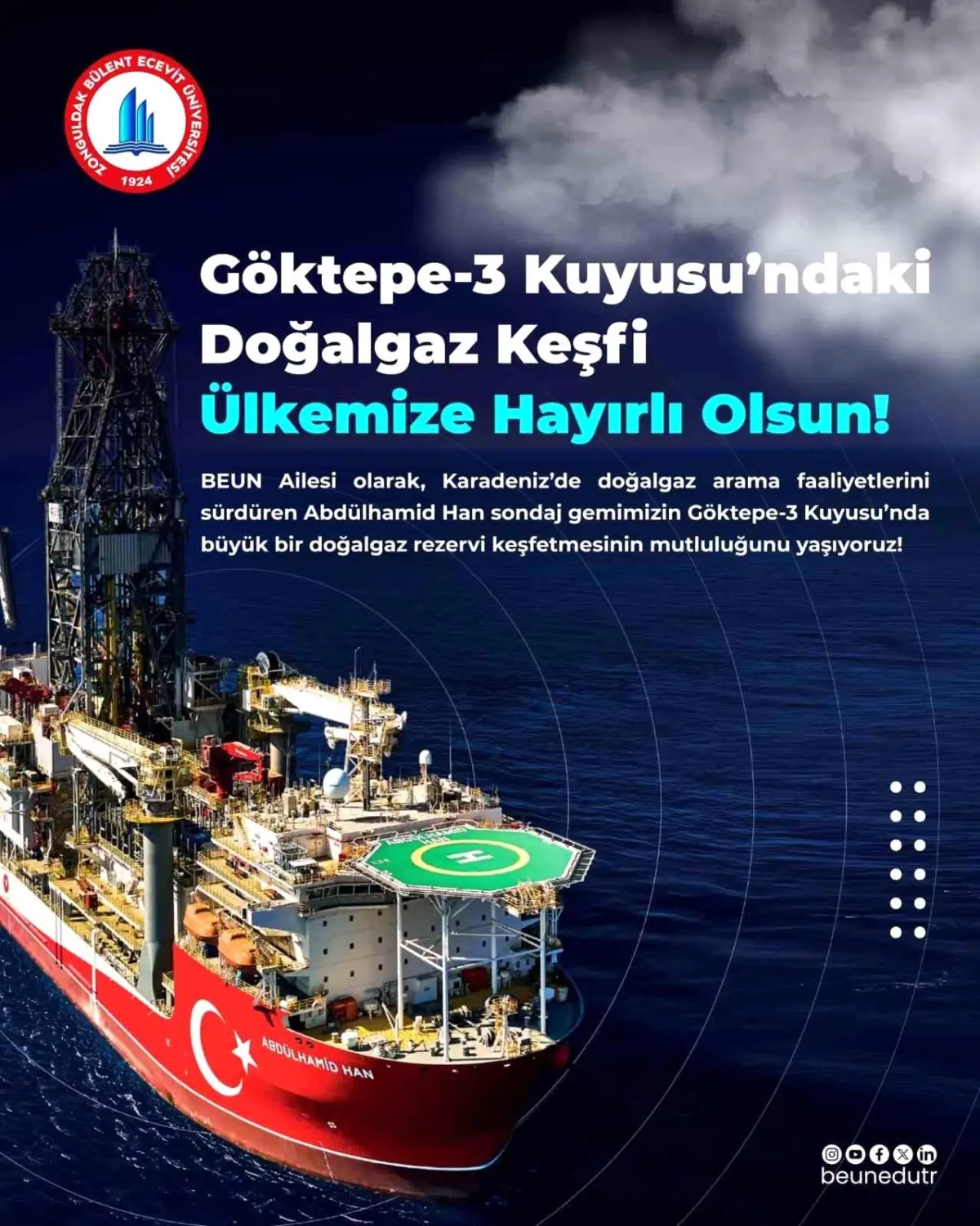 Karadeniz’deki doğalgaz keşfine BEUN’dan takviye bildirisi