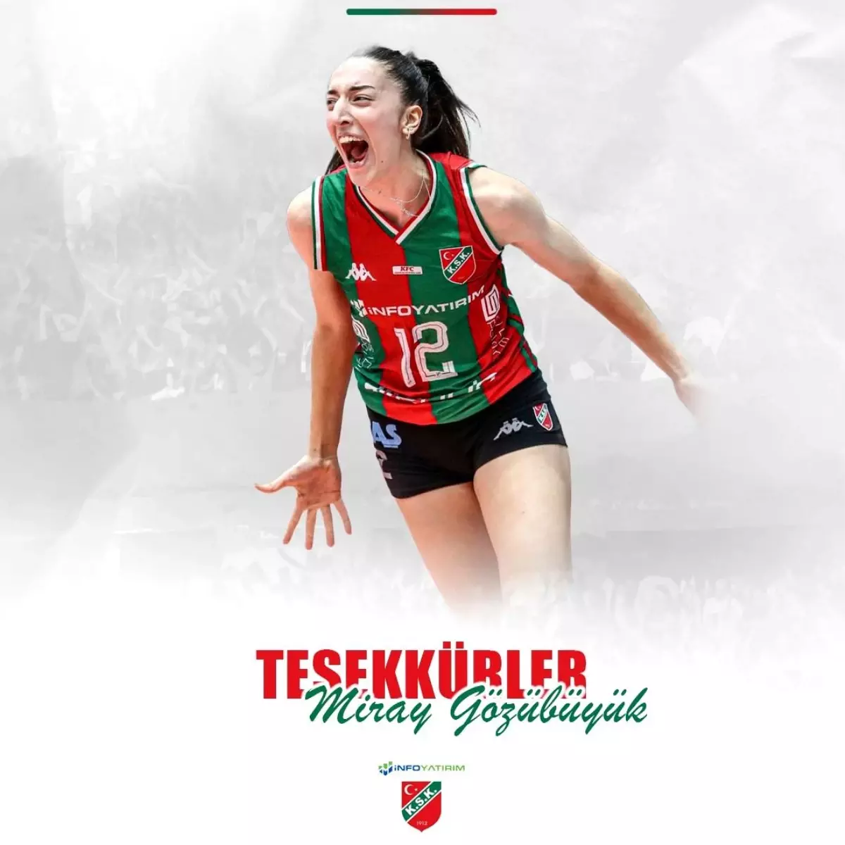 Karşıyaka Voleybol’dan Miray Gözübüyük’e Veda