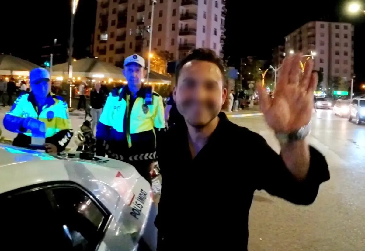 Kasksız ve Alkollü Motosiklet Şoförüne Ceza