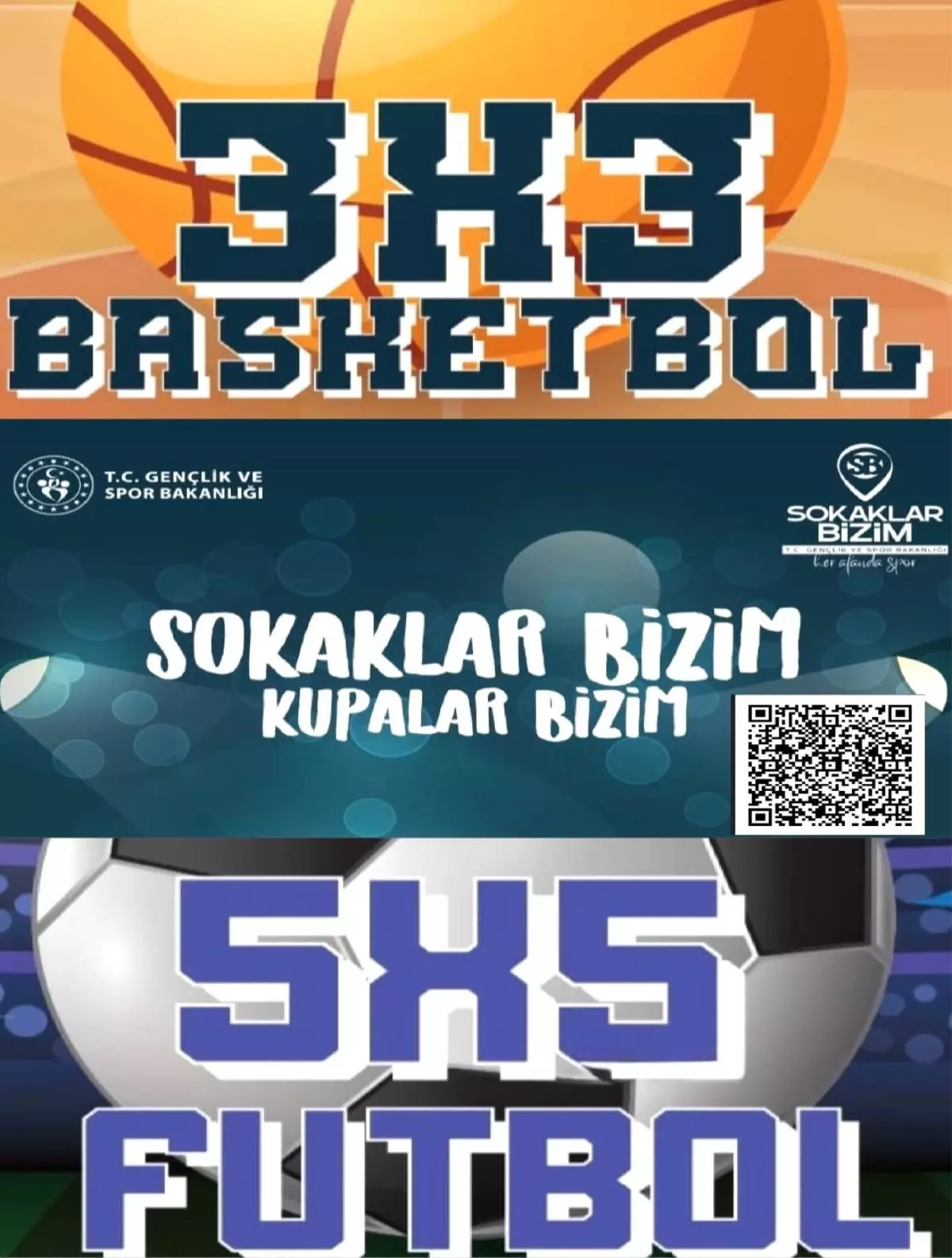 Kayseri’de Sokaklar Bizim Futbol ve Basketbol Kupası Başlıyor