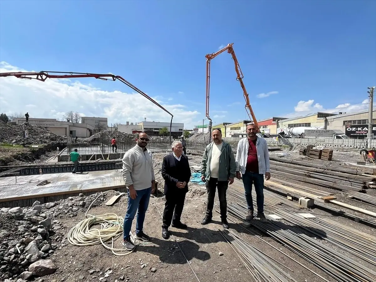 Kayseri’de Yeni Cami İnşaatı İncelendi