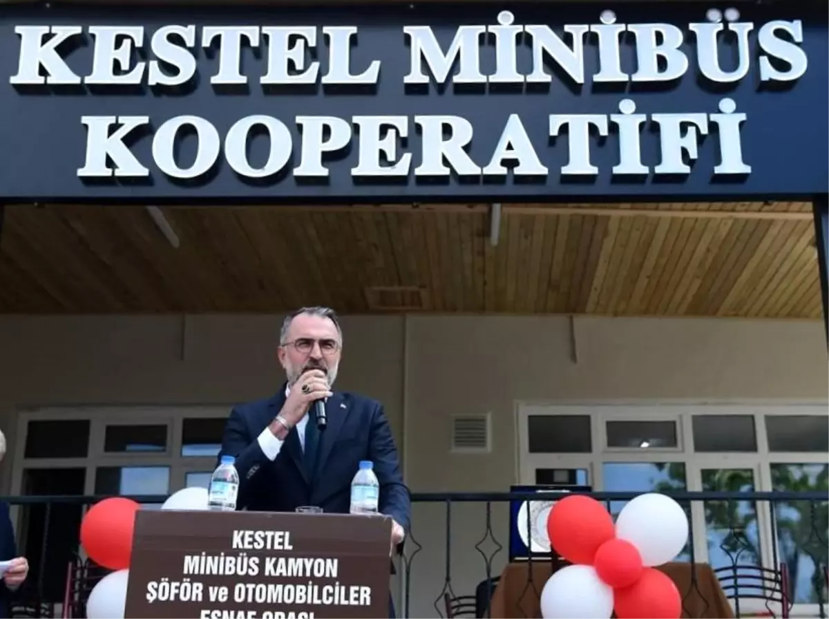 Kestel Minibüs Kooperatifinin Yenilenen Alanı Hizmete Açıldı