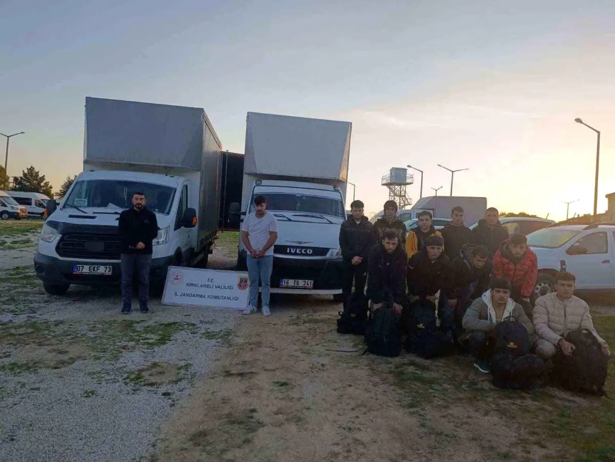 Kırklareli’nde 110 Kaçak Göçmen Yakalandı
