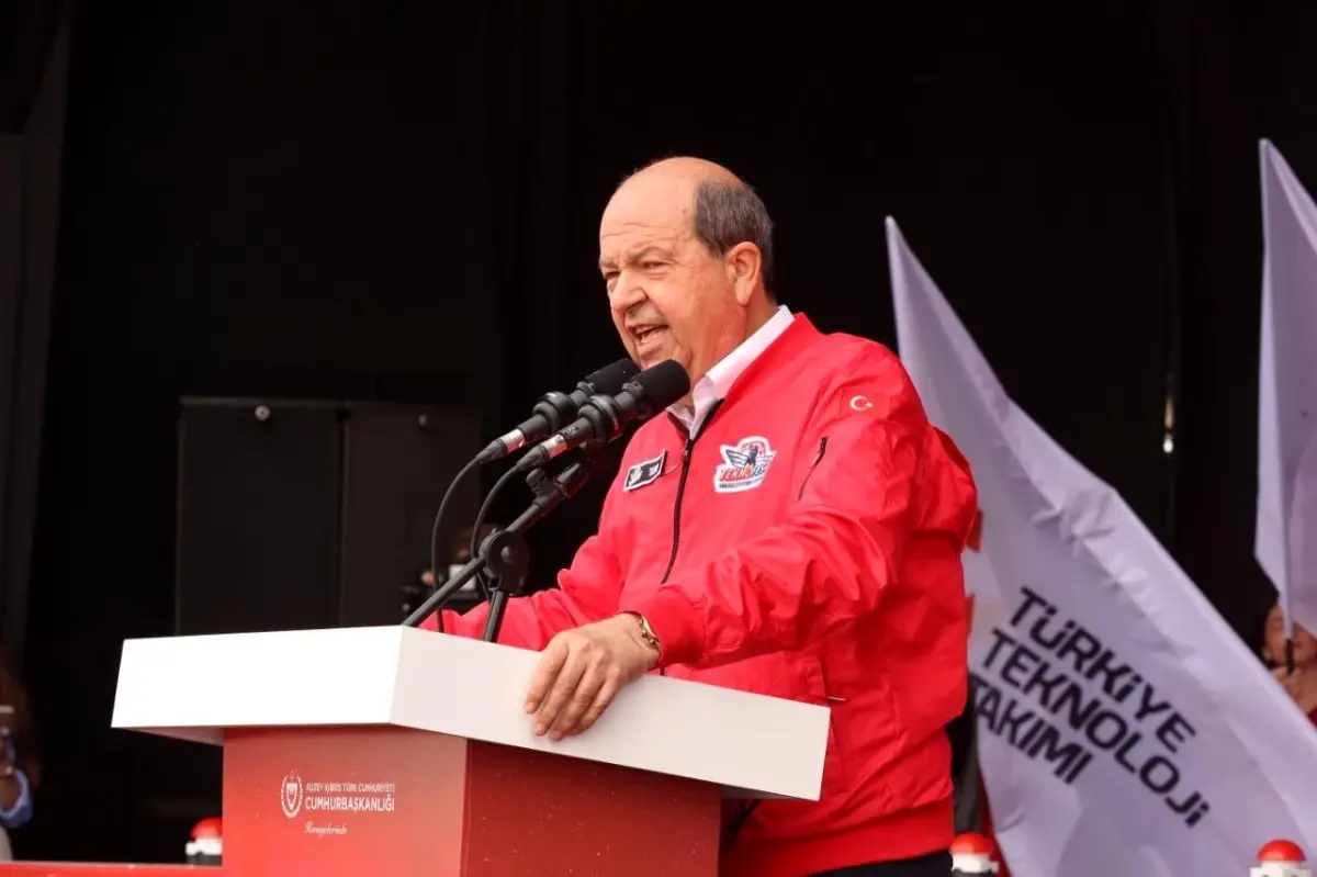KKTC Cumhurbaşkanı Tatar: “Türkiye’nin gücüyle, ulusal savunma endüstrisinin başarılarıyla buradaki ulusal egemenliğimizi bir sefer daha daima birlikte…