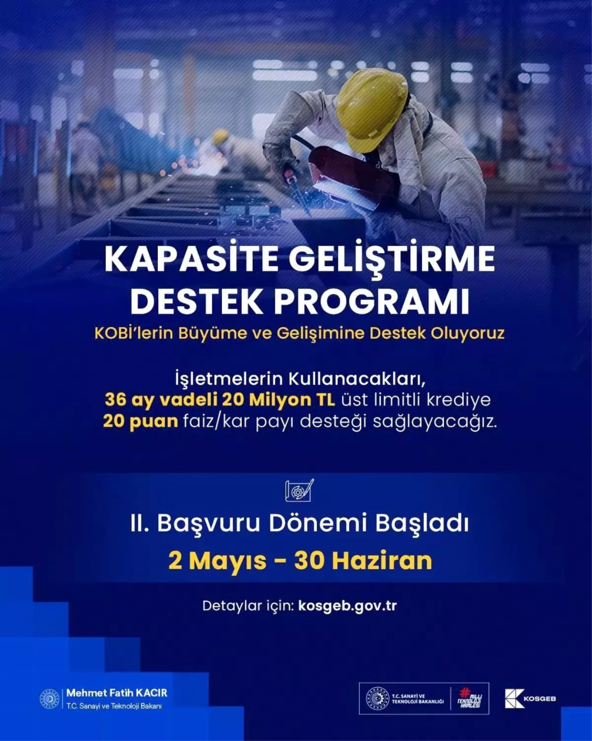KOSGEB’den KOBİ’lere 20 Milyon Lira Takviye