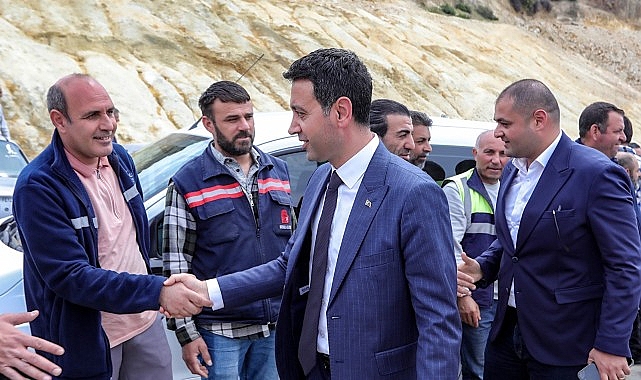 Lider Önal, şantiyede çalışanlarla buluştu